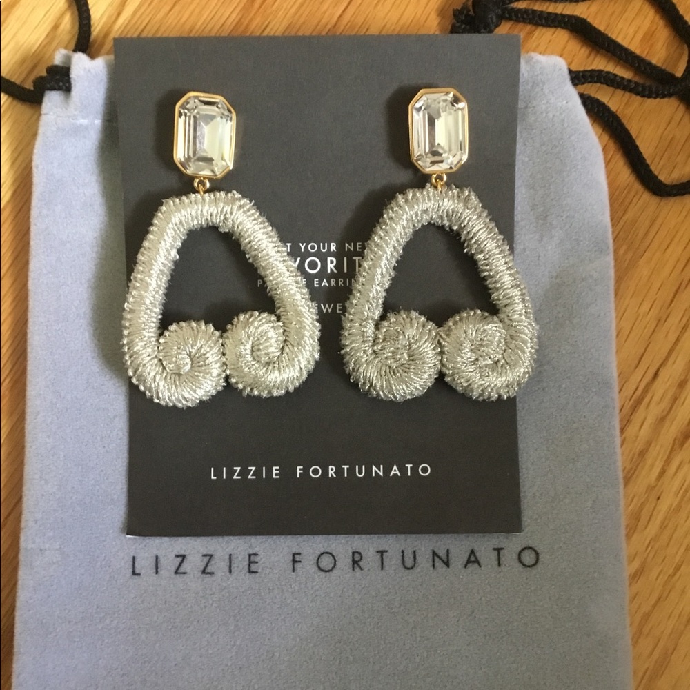 NWT Lizzie Fortunato Scroll earrings